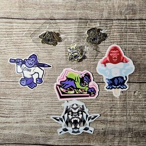 Clink room pins and stickers bundle
